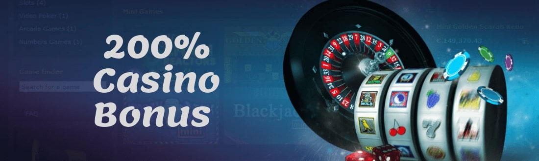 200% Casino bonus online