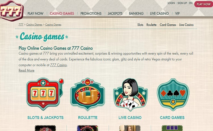 777 casino games