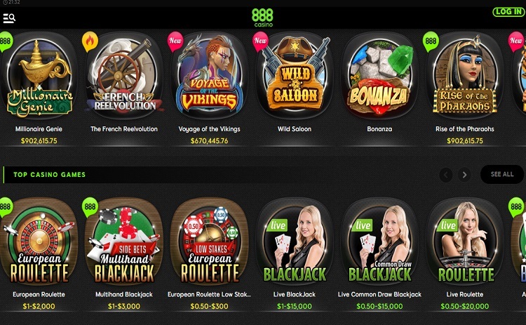 888 casino games
