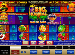 Big Kahuna Slot Paytable