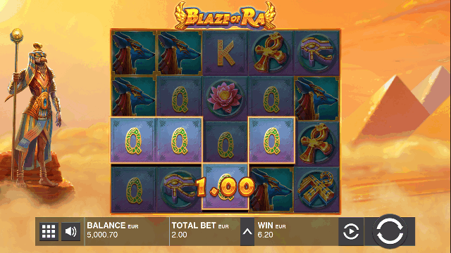 Blaze of Ra Slot Game Push Gaming
