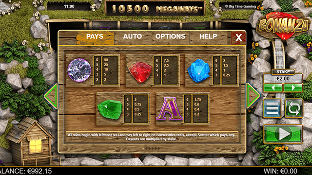 Bonanza Slot Reels Big Time Gaming