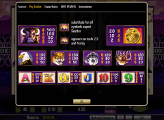 Buffalo Slot Paytable