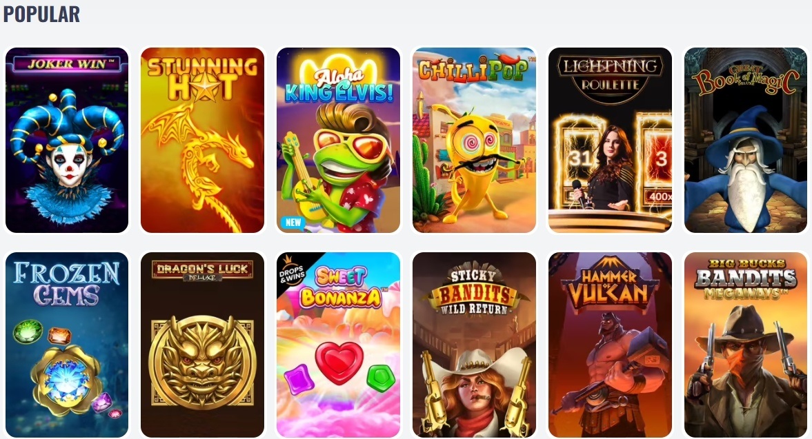 Casino Games Oh My Spins