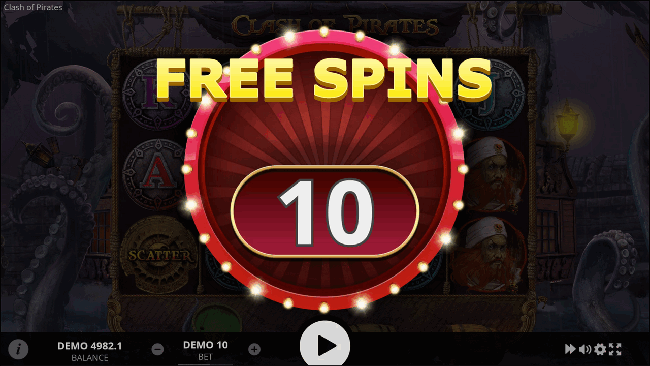 Clash of Pirates Slot Free Spins