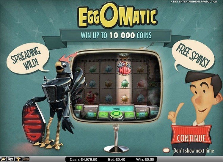 Play EggOMaticc Free Slot Game