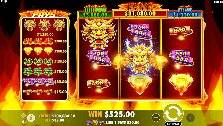 Fire 88 Slot Game