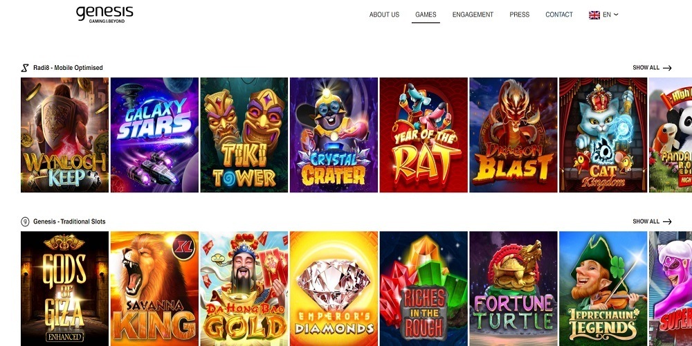 Genesis Gaming Games