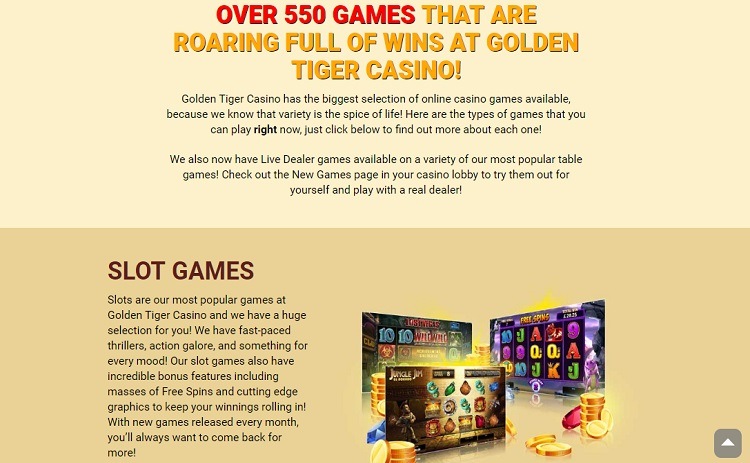 Golden Tiger casino games