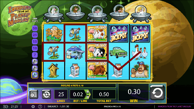 Invaders From The Planet Moolah Slot Machine