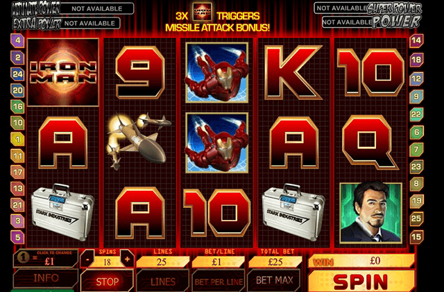 Iron Man Slot Game Title Playtech
