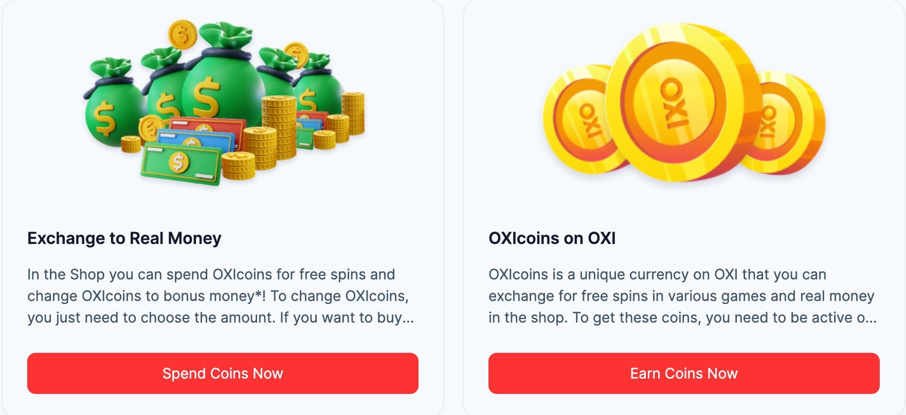 Oxi Casino promotions