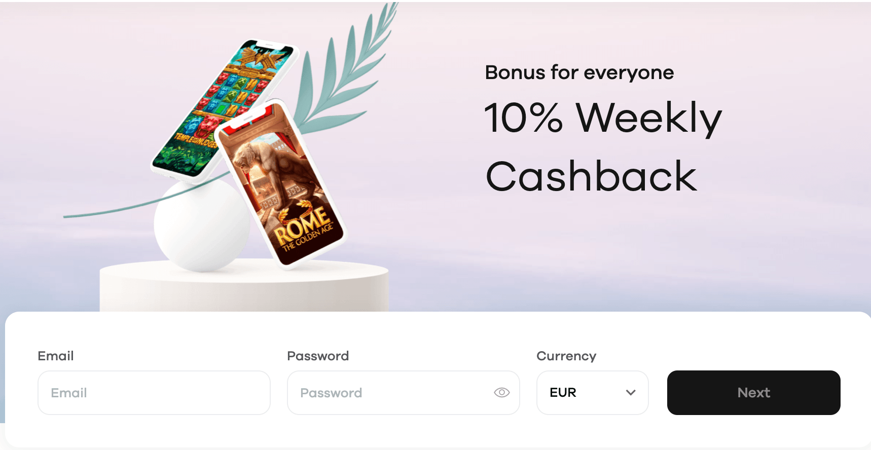SignUp Hejgo Casino