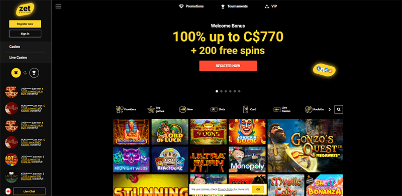 ZetCasino Canada
