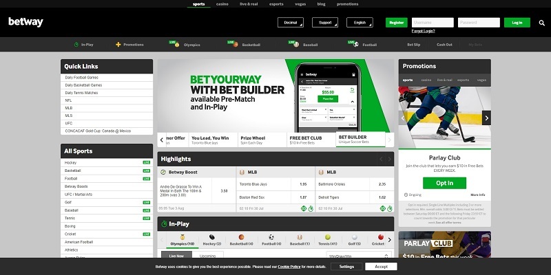 betway sports betting