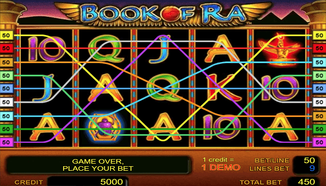 Book of Ra Slot Paylines