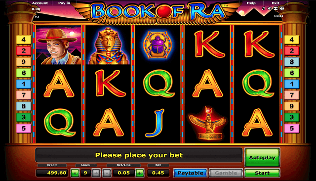 Book of Ra Slot Reels