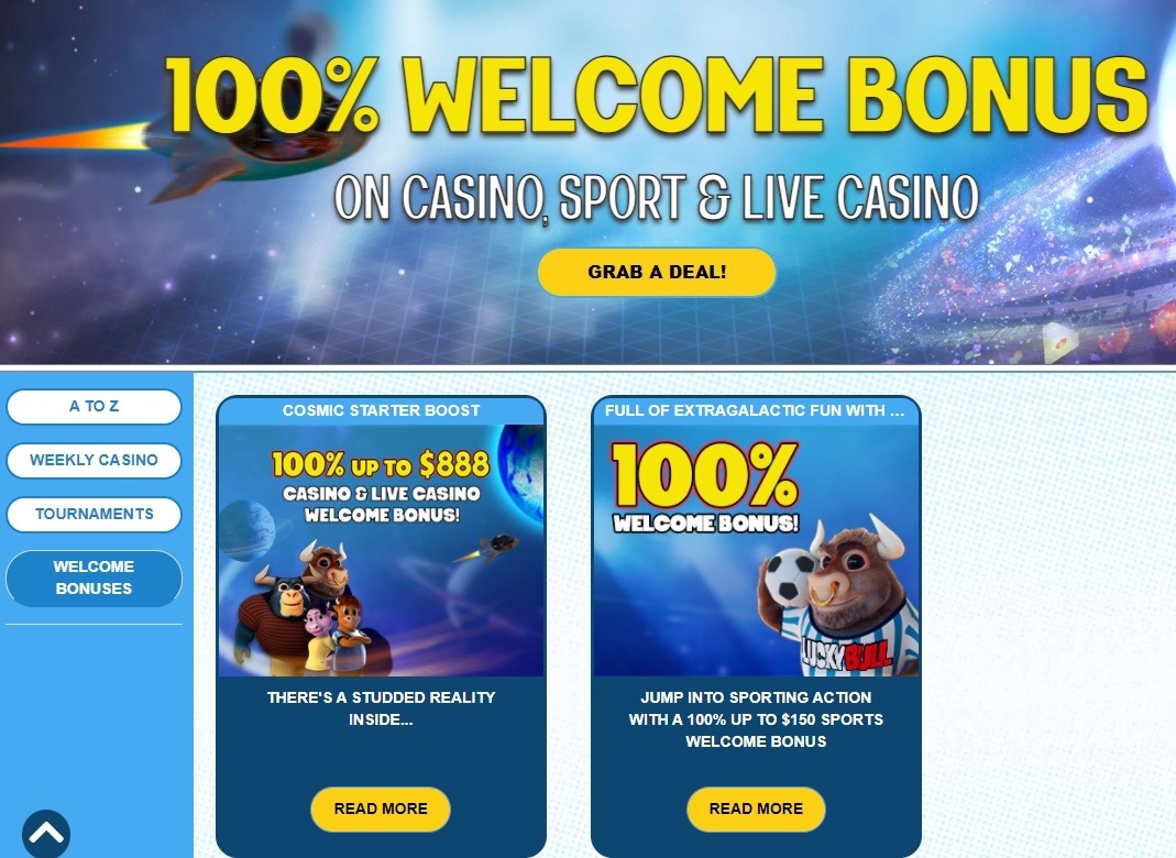 casino lucky bull welcome offer