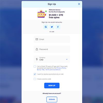 ice casino sign up