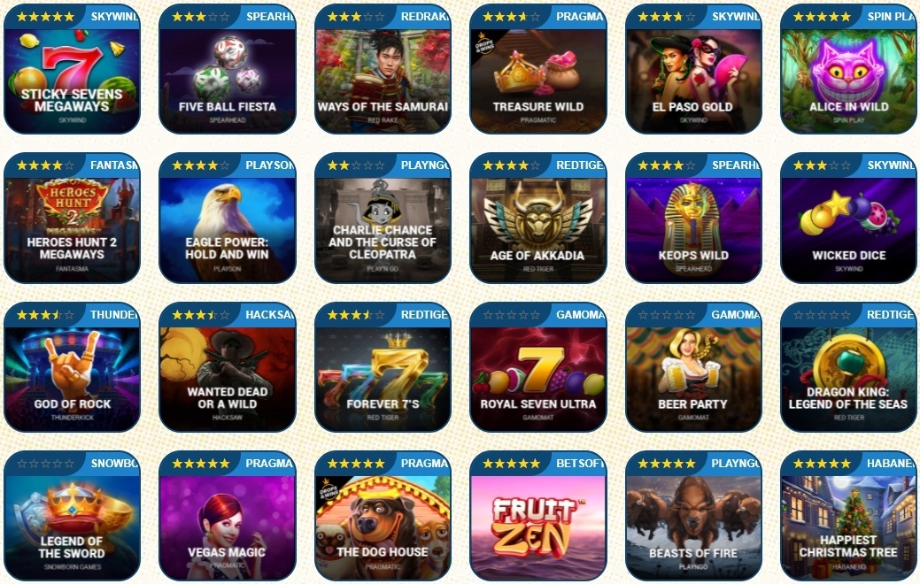 LuckyBull Casino Games