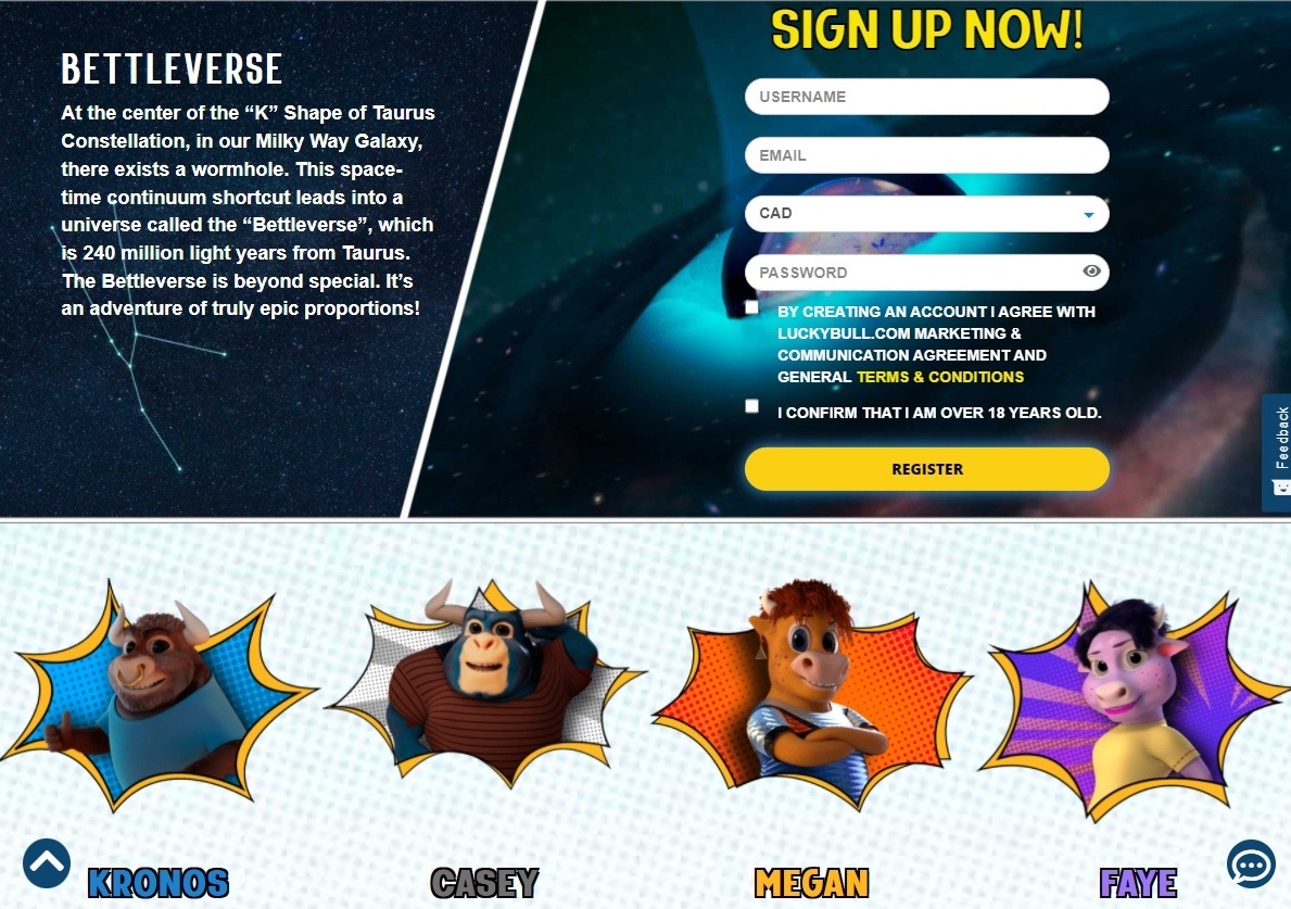lucky bull casino sign up