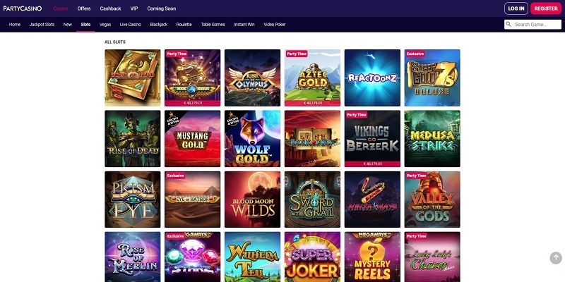 party casino games