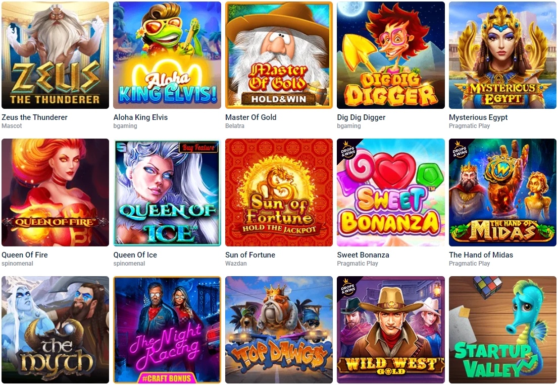 tonybet casino games