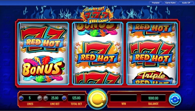 Triple Red Hot 777 Slot Review