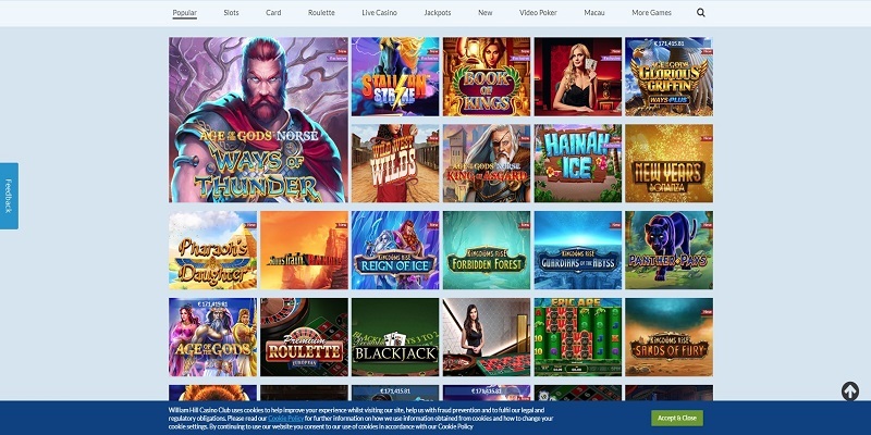 William Hill Casino Games