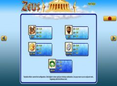 Zeus Slot Paytable